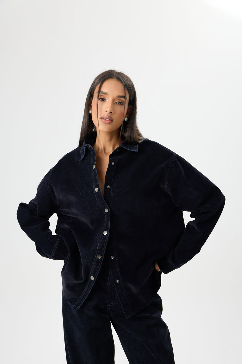KOSZULA VELLUTO DENIM