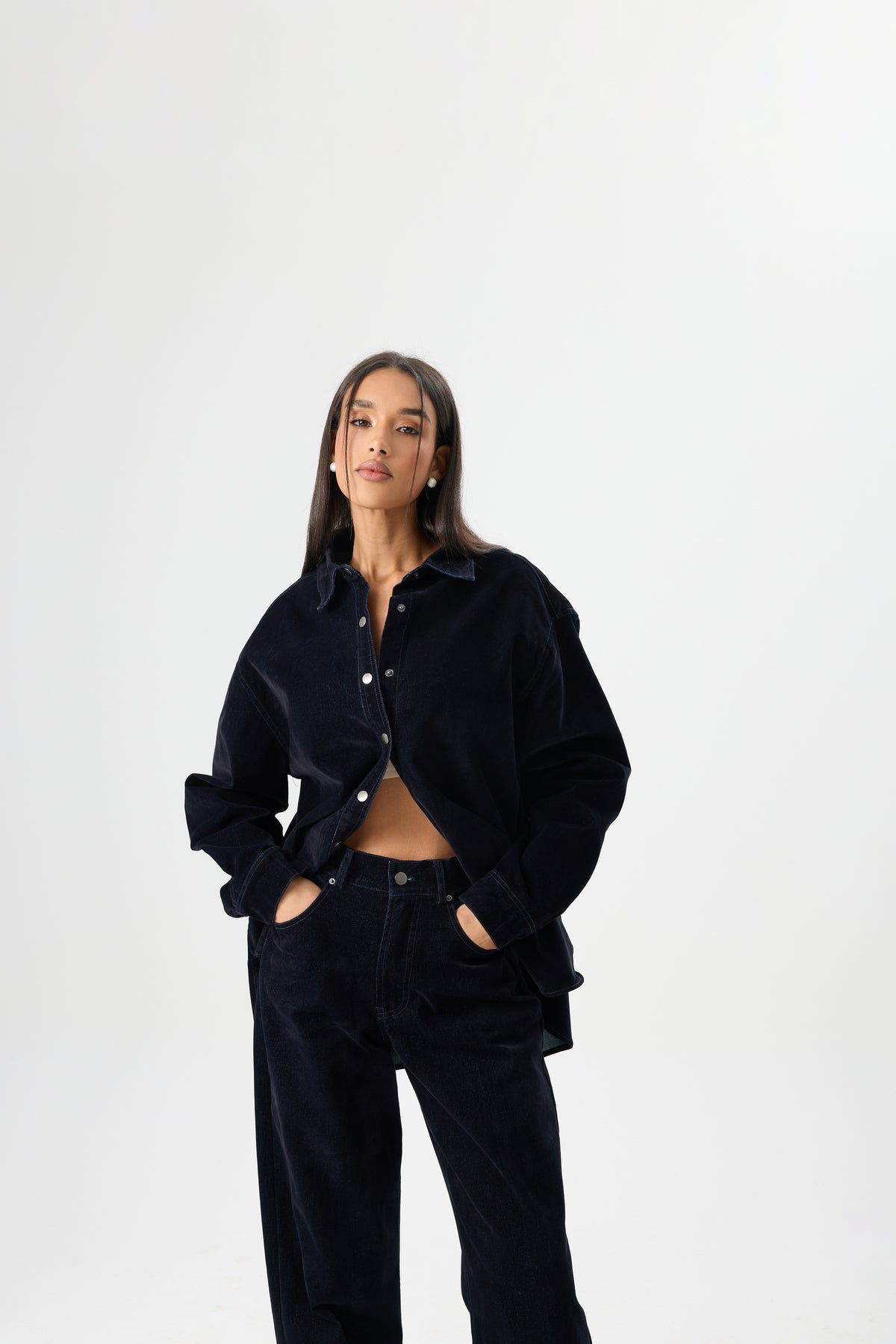 KOSZULA VELLUTO DENIM