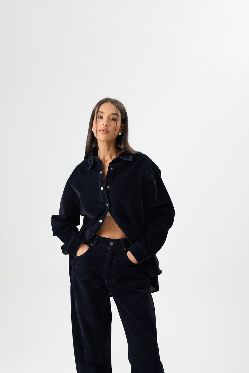 KOSZULA VELLUTO DENIM