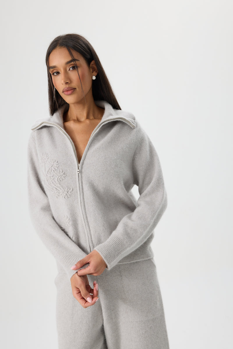 SWETER FIORE DI LANA