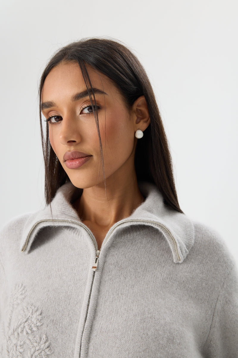 SWETER FIORE DI LANA
