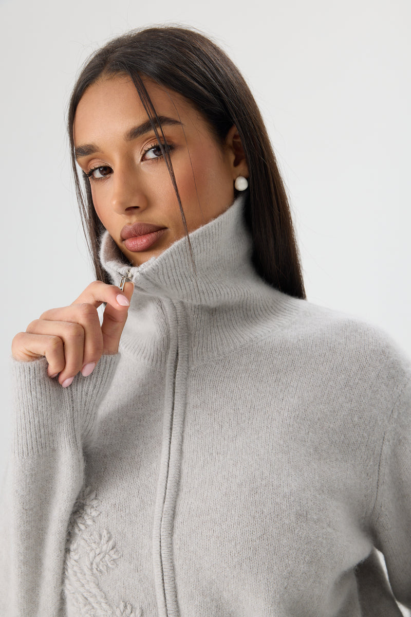SWETER FIORE DI LANA