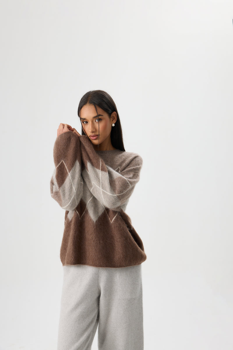SWETER MOCHA ARYGLE