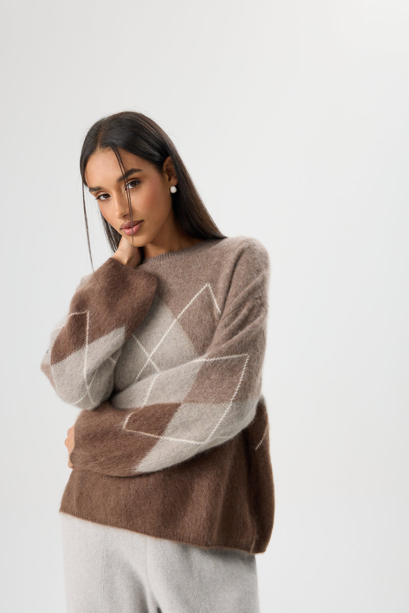 SWETER MOCHA ARYGLE