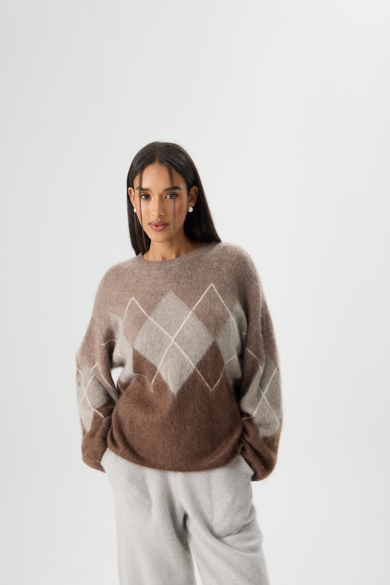 SWETER MOCHA ARYGLE