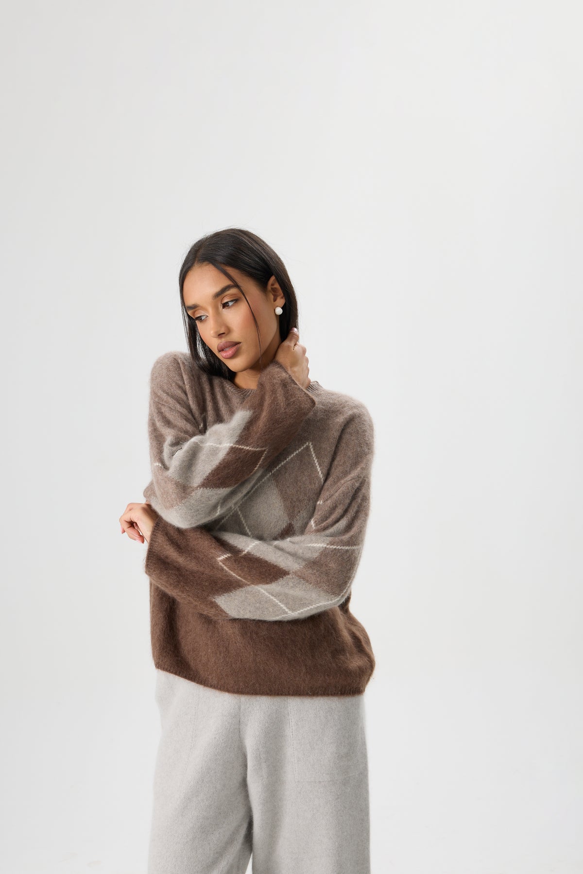 SWETER MOCHA ARYGLE