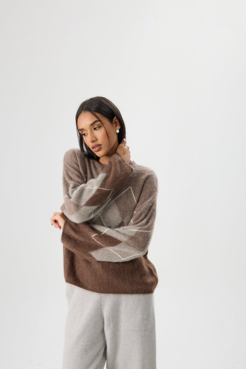 SWETER MOCHA ARYGLE