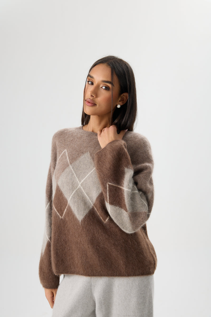 SWETER MOCHA ARYGLE