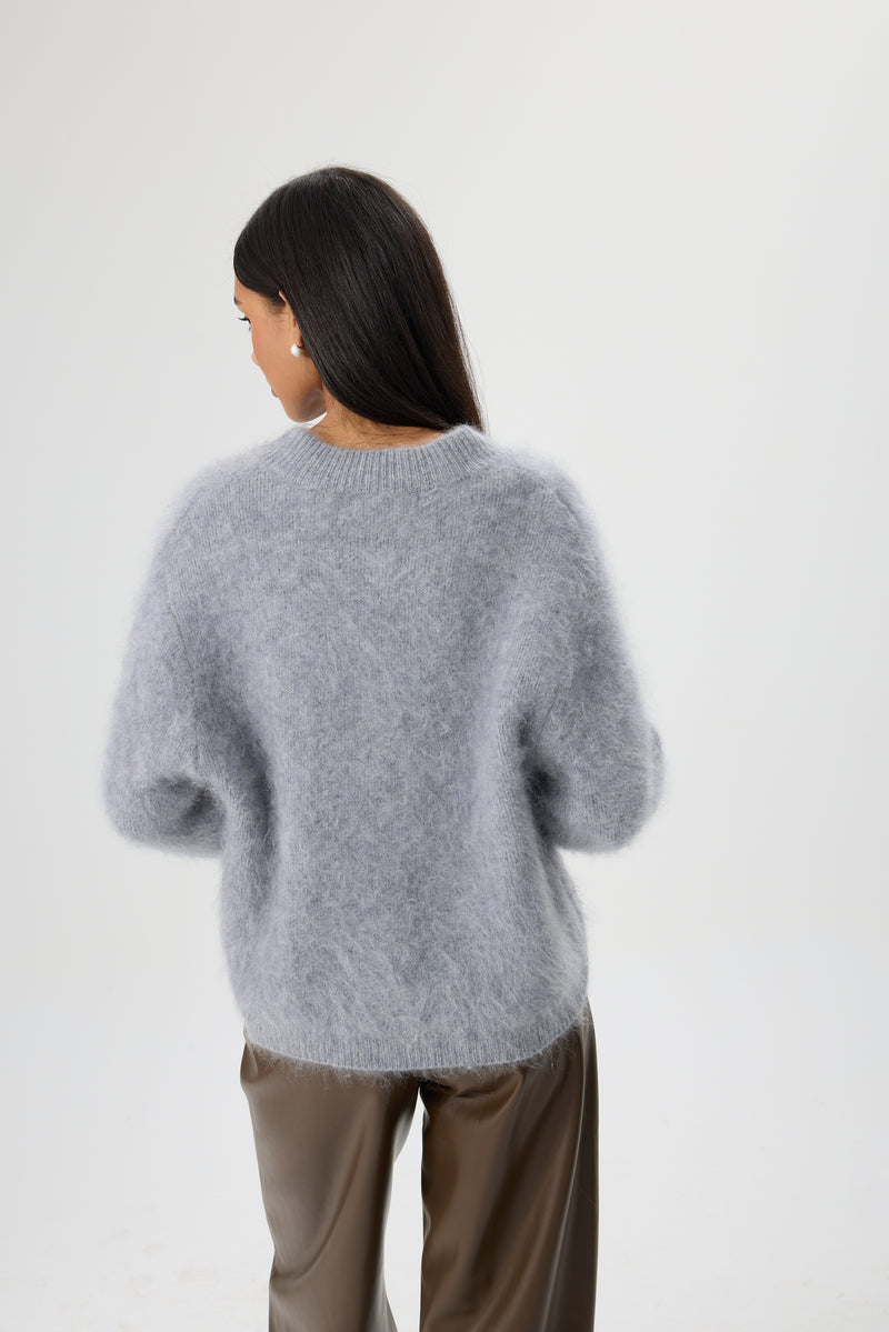 SWETER WOOL CLOUD ZIP
