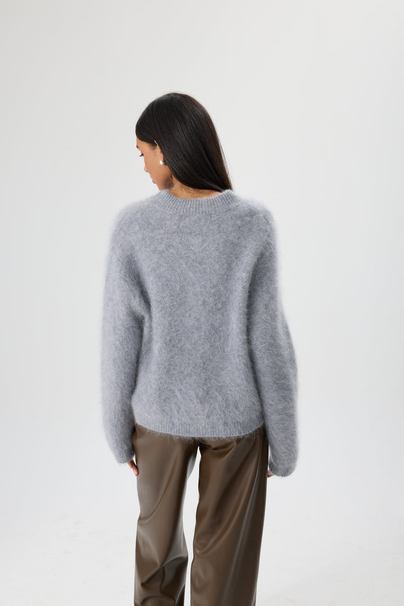 SWETER WOOL CLOUD ZIP