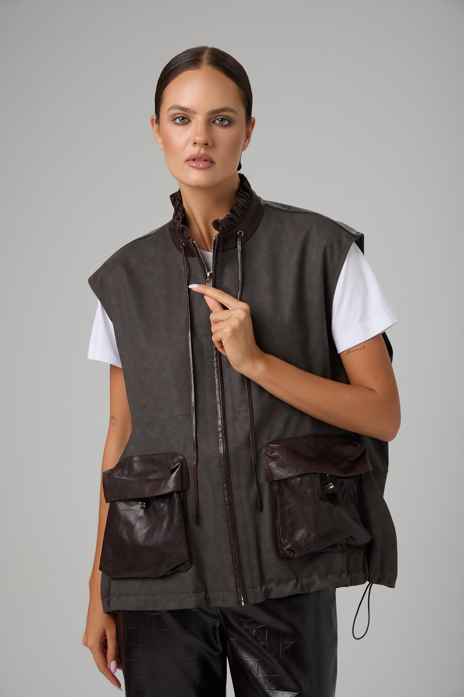 KAMIZELKA VITTORIA LEATHER