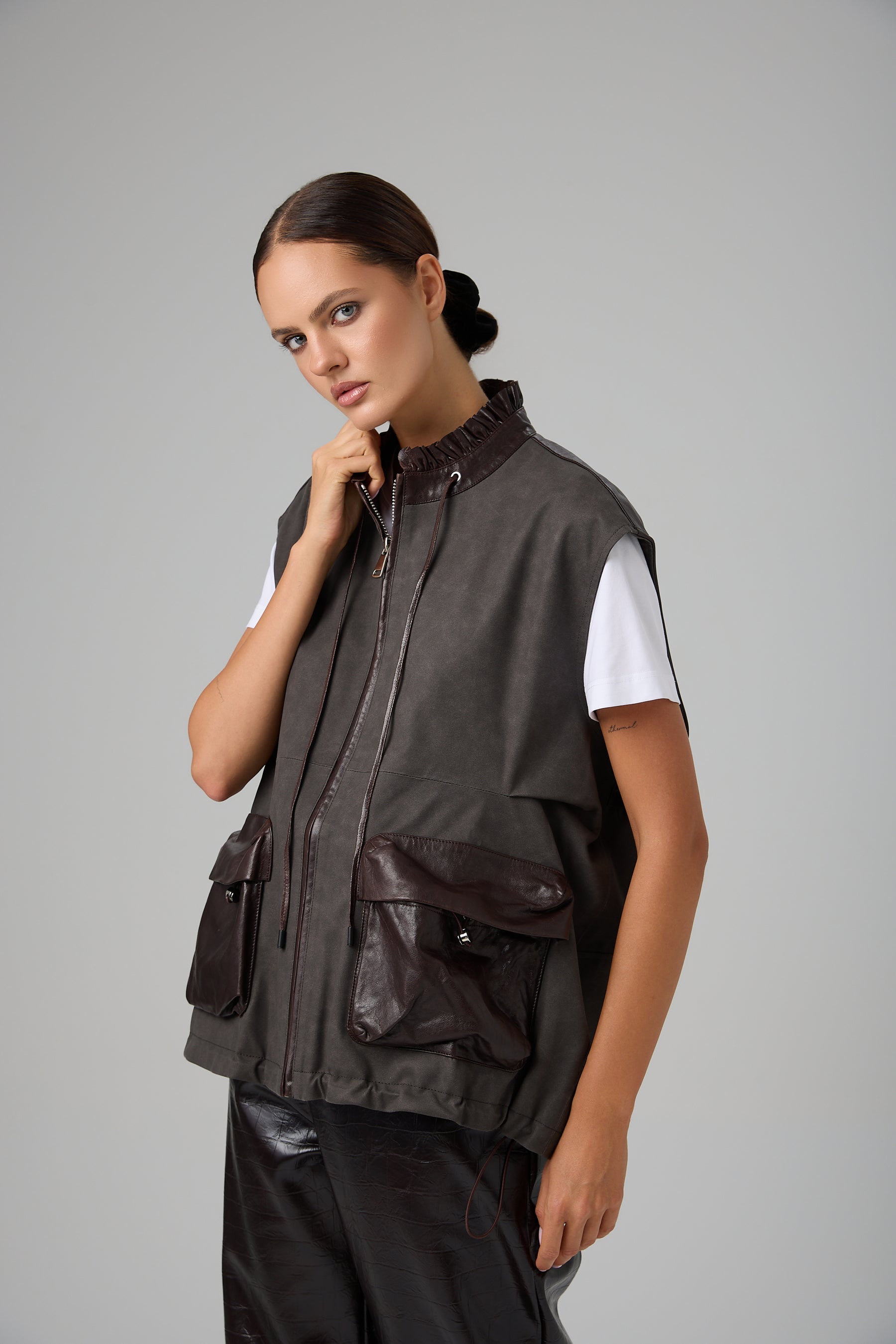 KAMIZELKA VITTORIA LEATHER