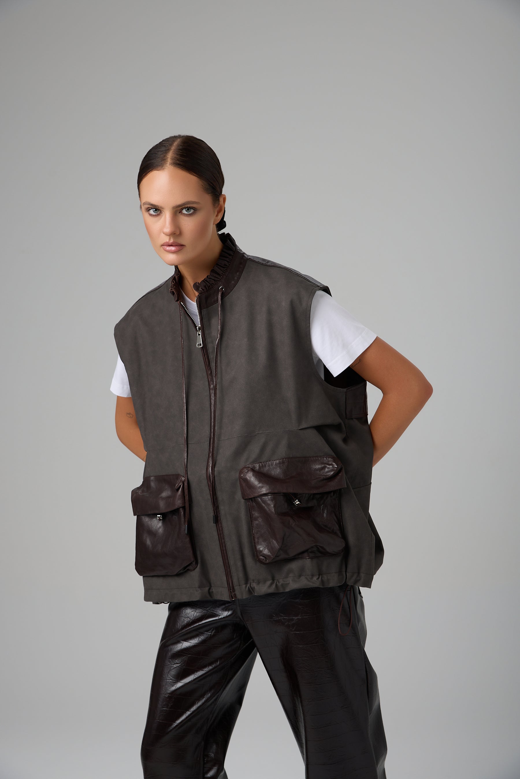 KAMIZELKA VITTORIA LEATHER