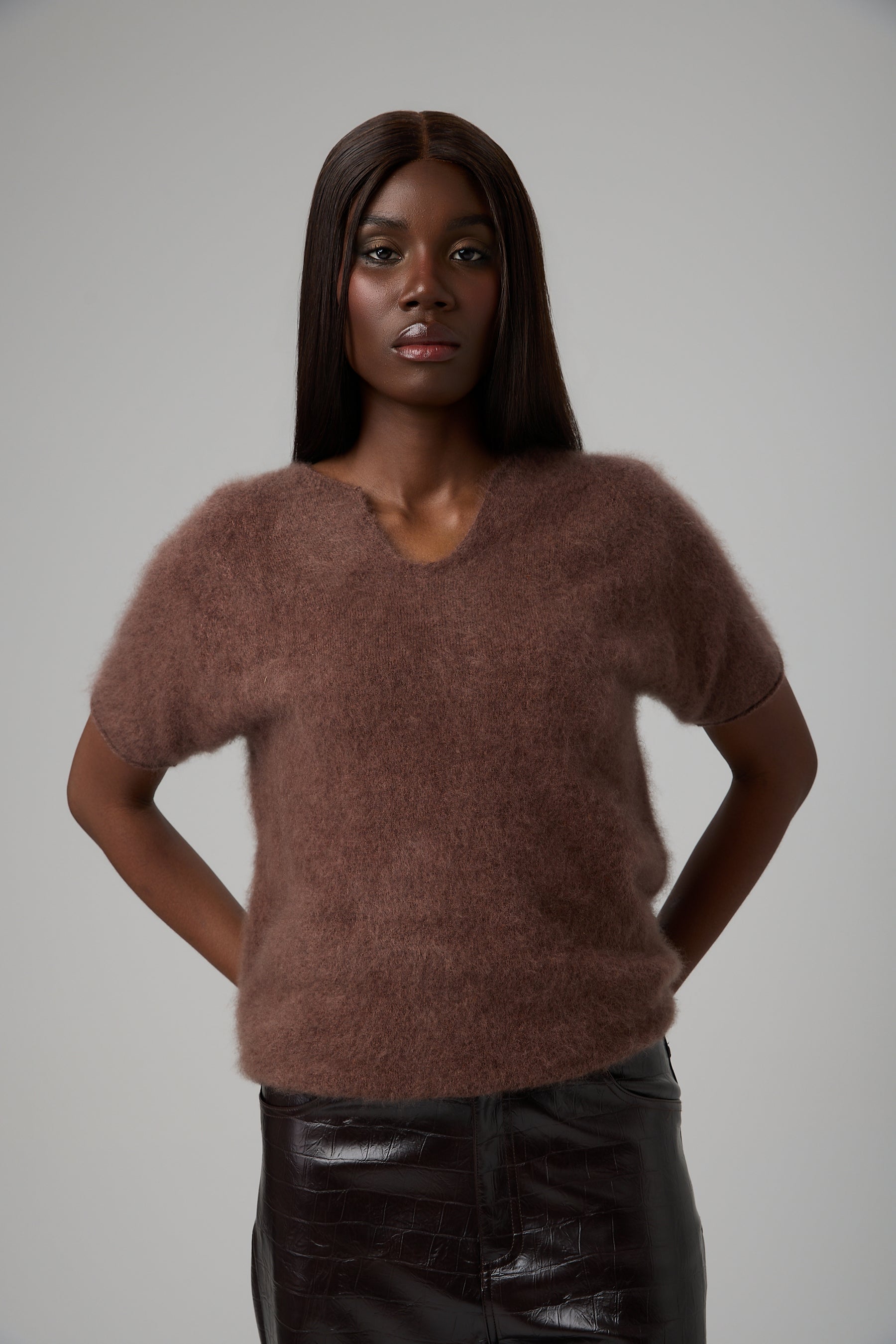 SWETER V-NECK CASHMERE BLEND