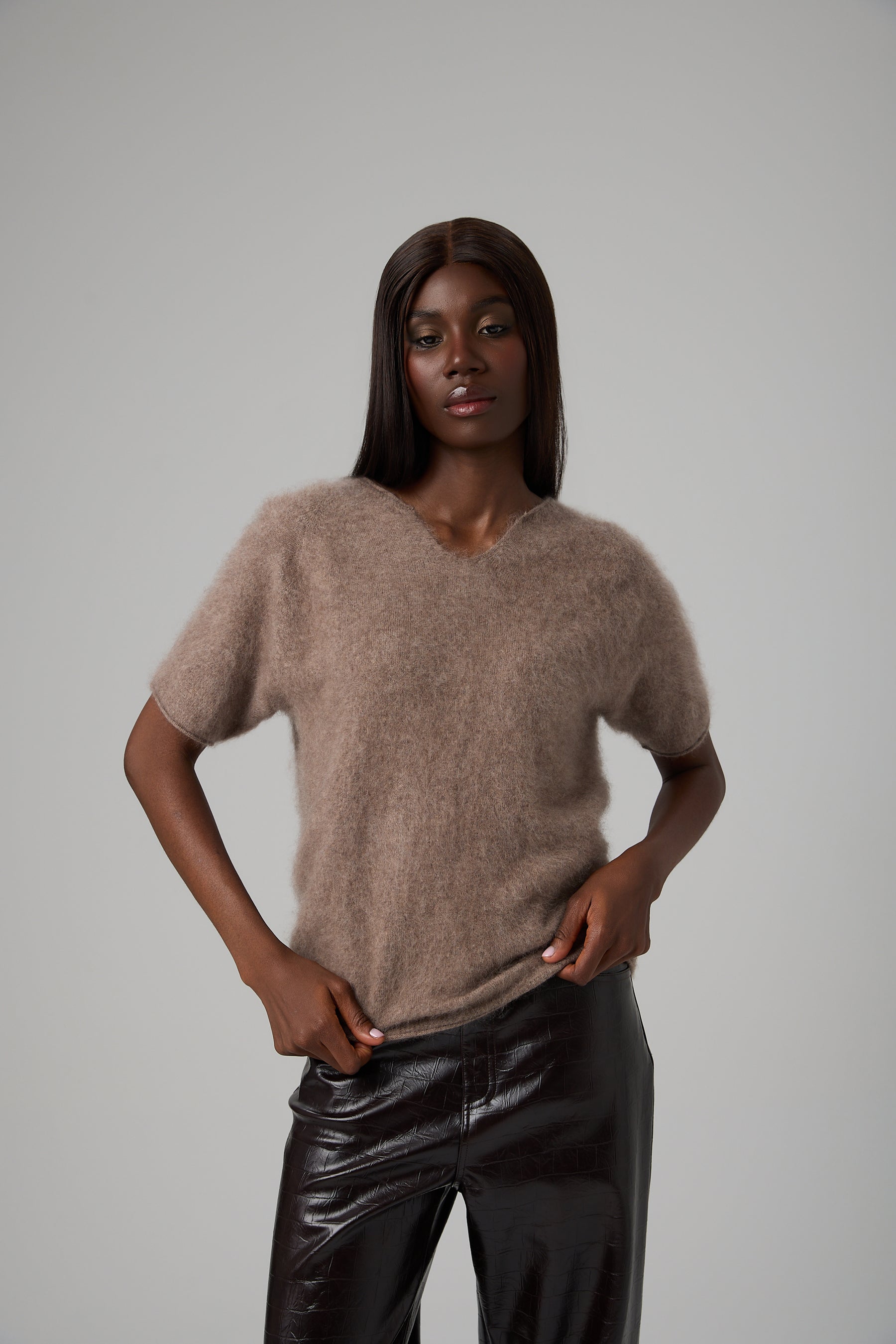 SWETER V-NECK CASHMERE BLEND