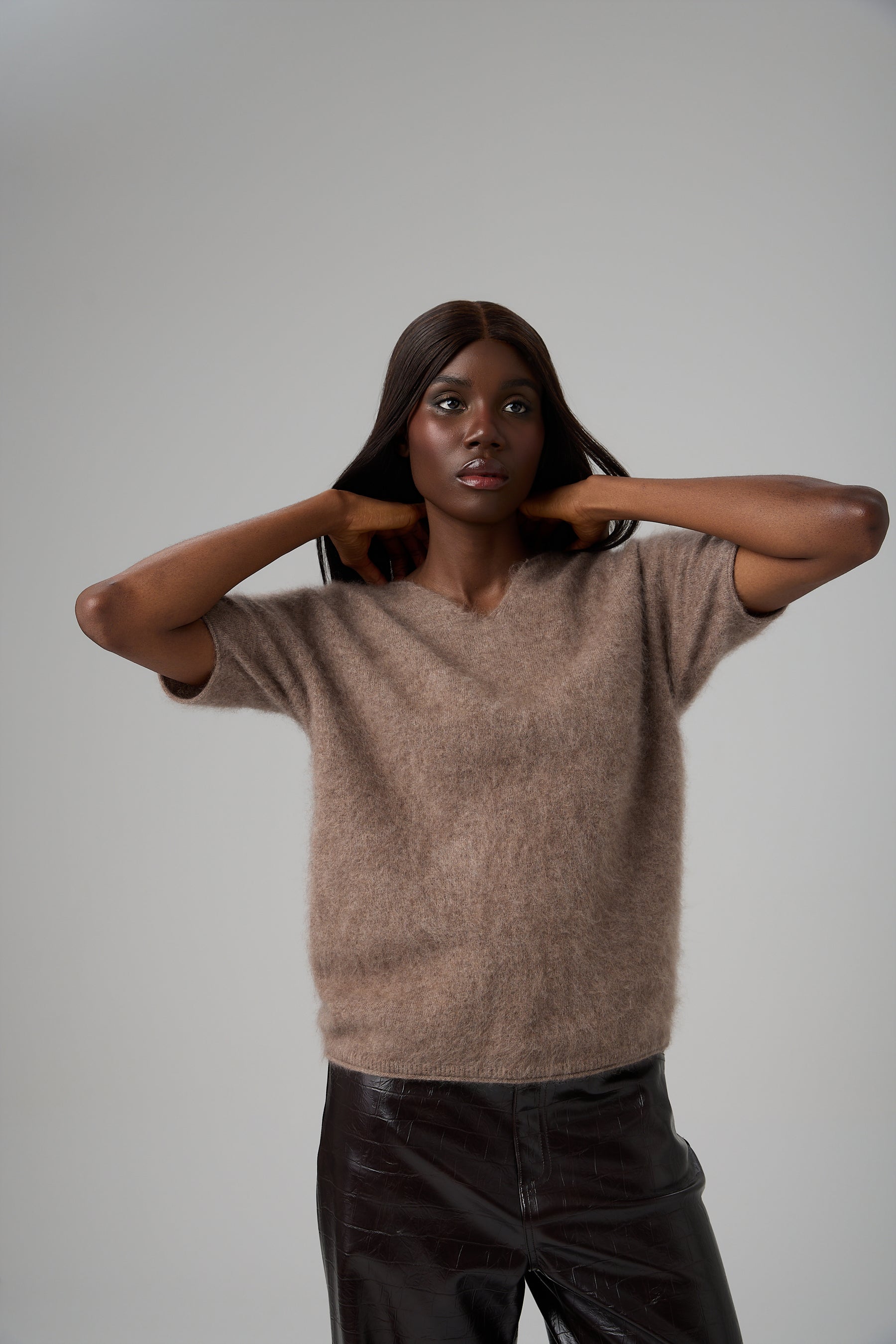 SWETER V-NECK CASHMERE BLEND