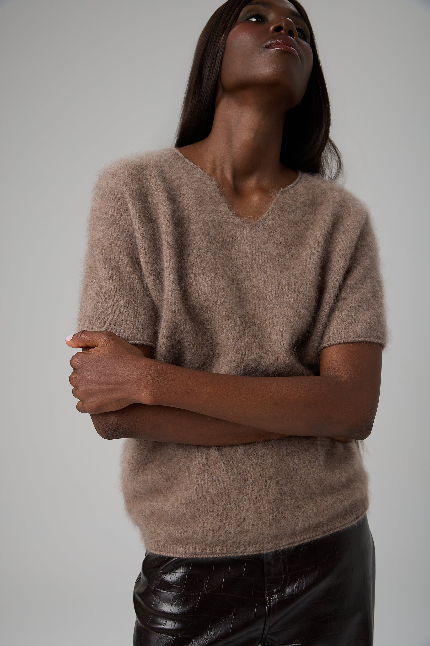 SWETER V-NECK CASHMERE BLEND