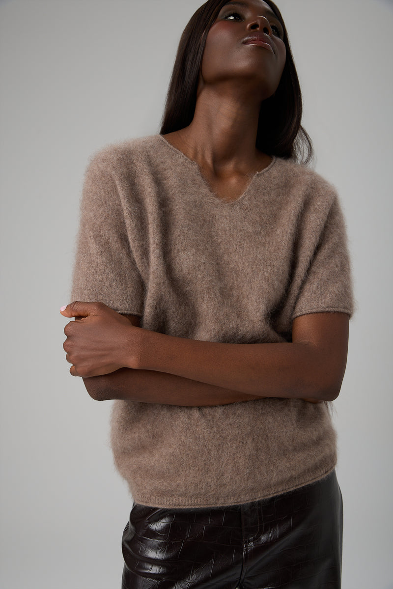 SWETER V-NECK CASHMERE BLEND