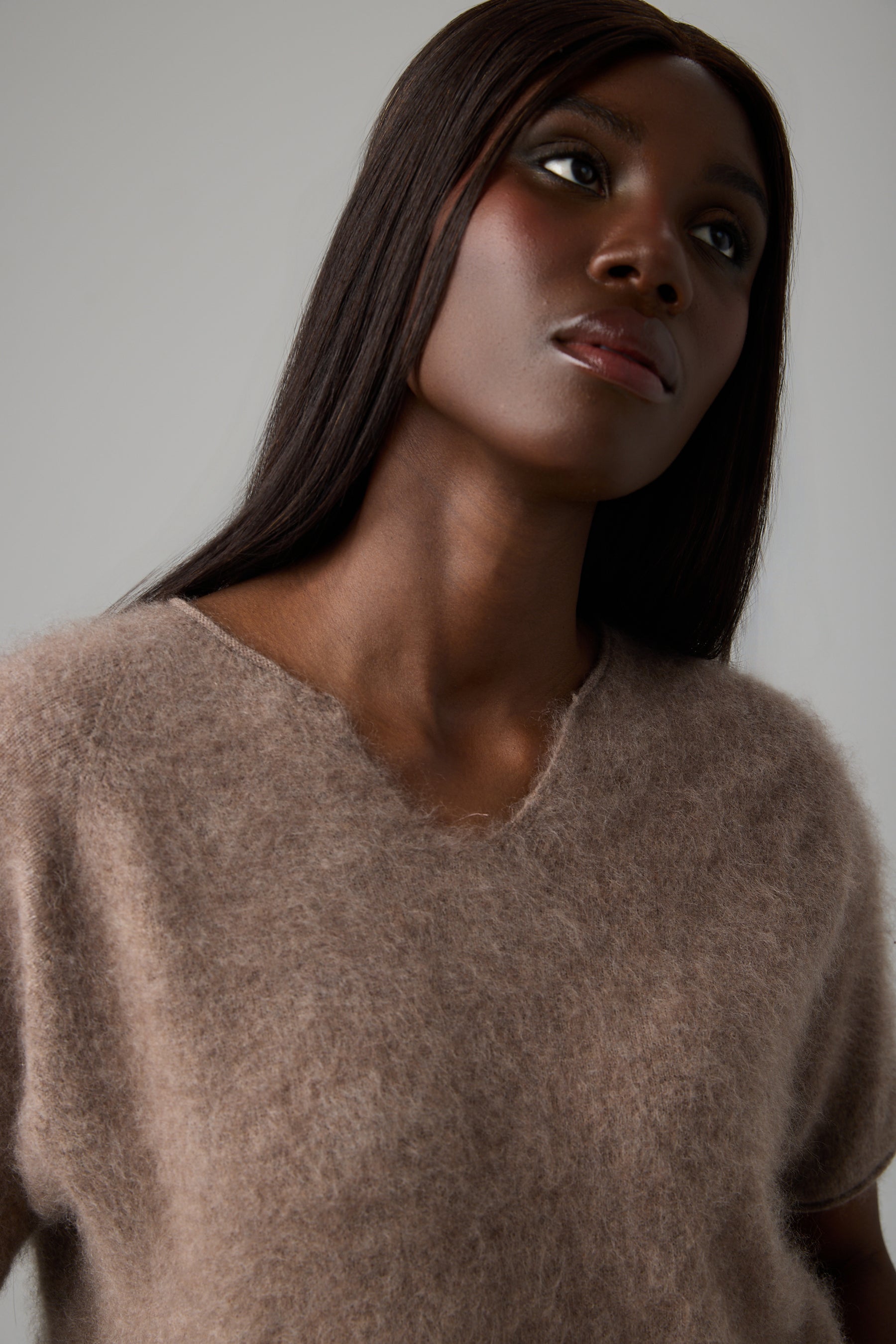 SWETER V-NECK CASHMERE BLEND