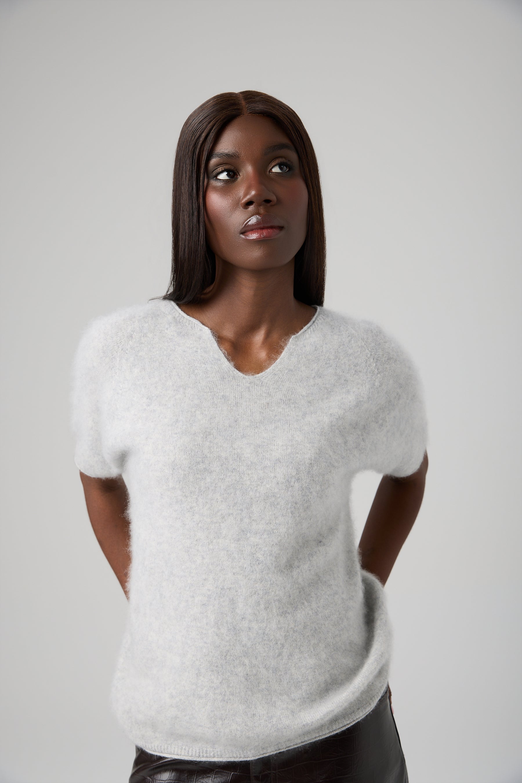 SWETER V-NECK CASHMERE BLEND