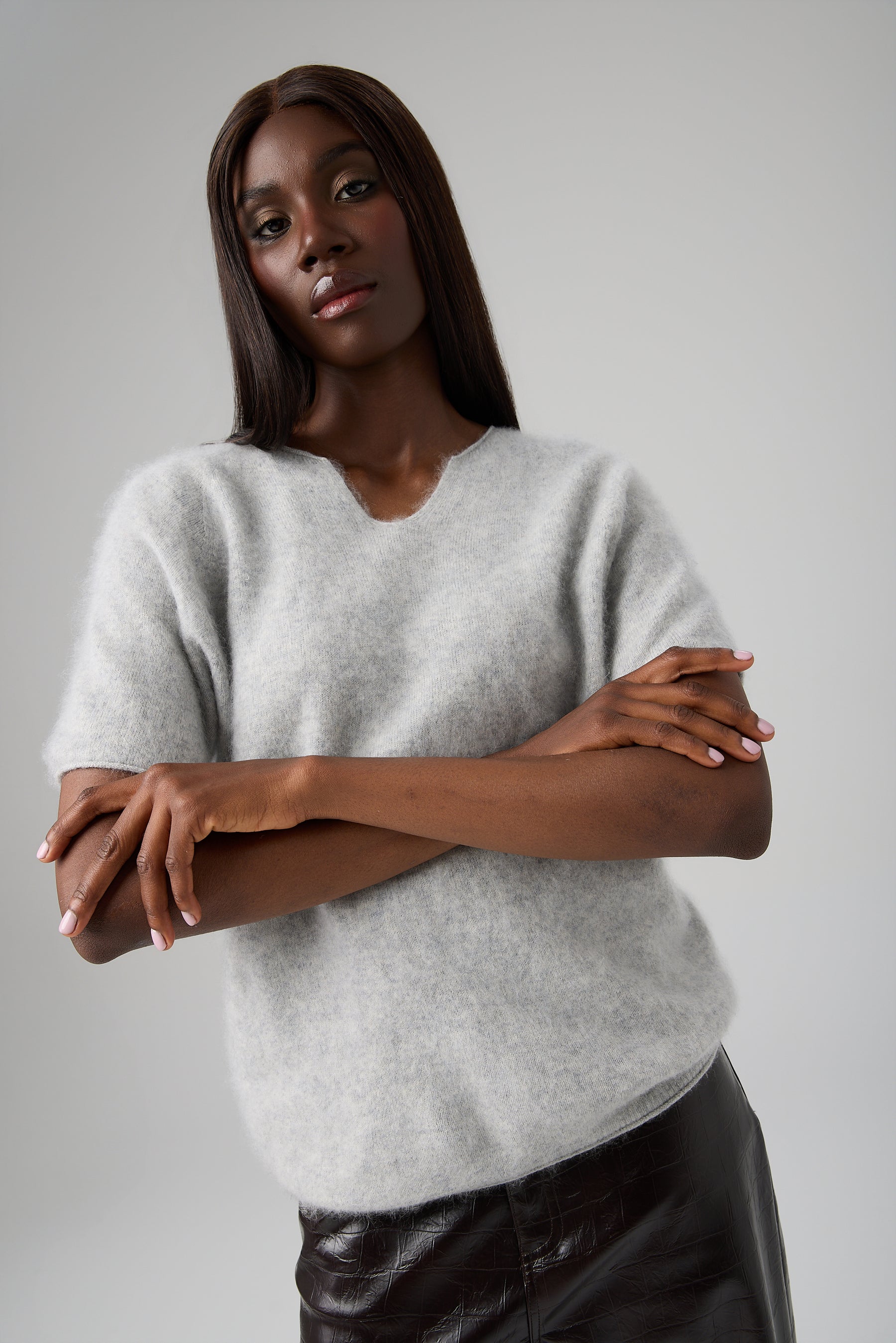 SWETER V-NECK CASHMERE BLEND