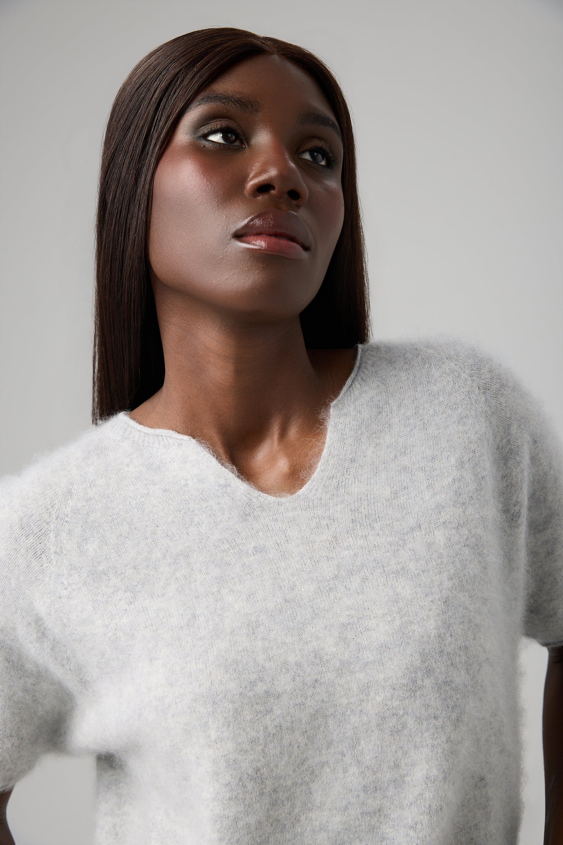 SWETER V-NECK CASHMERE BLEND