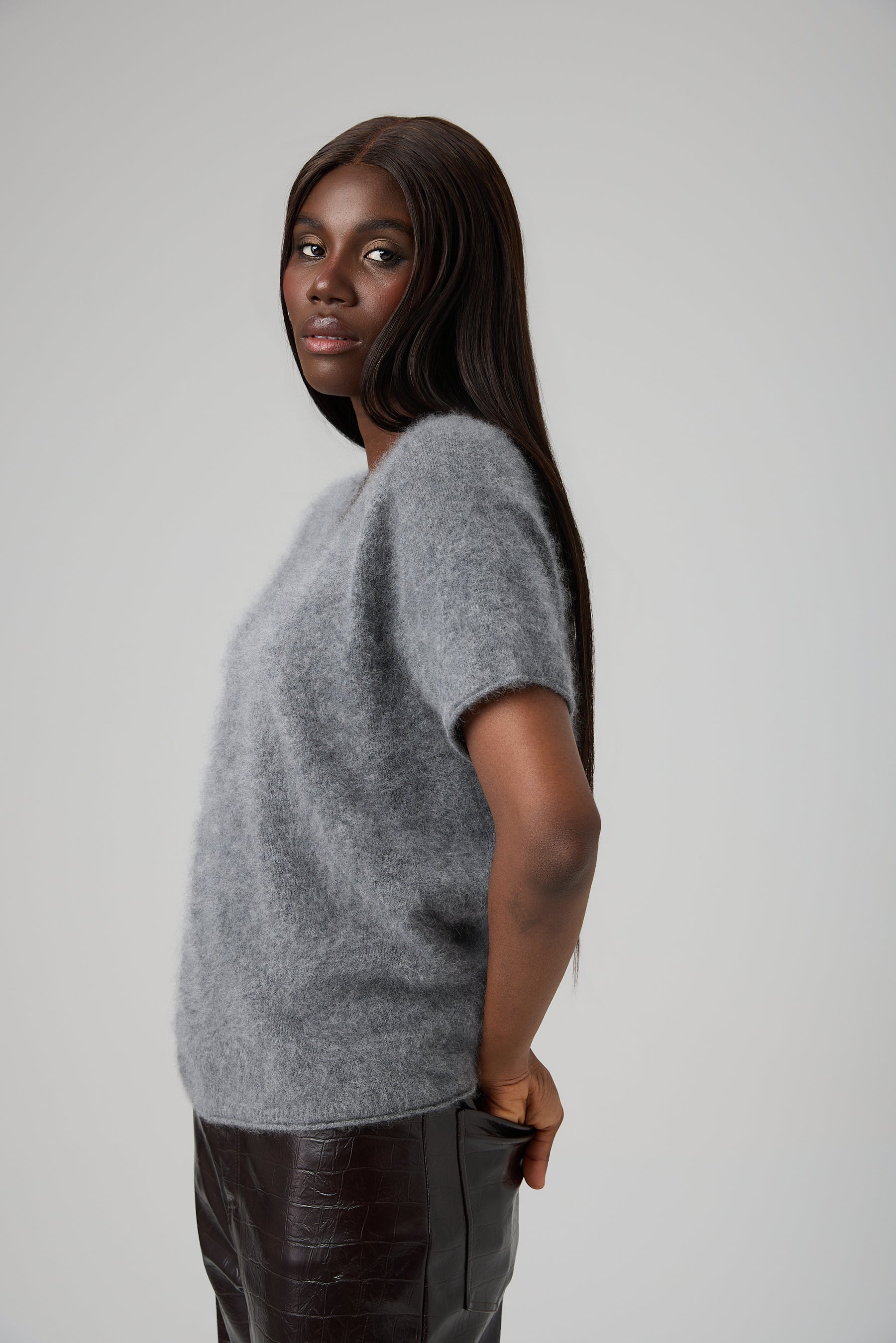SWETER V-NECK CASHMERE BLEND