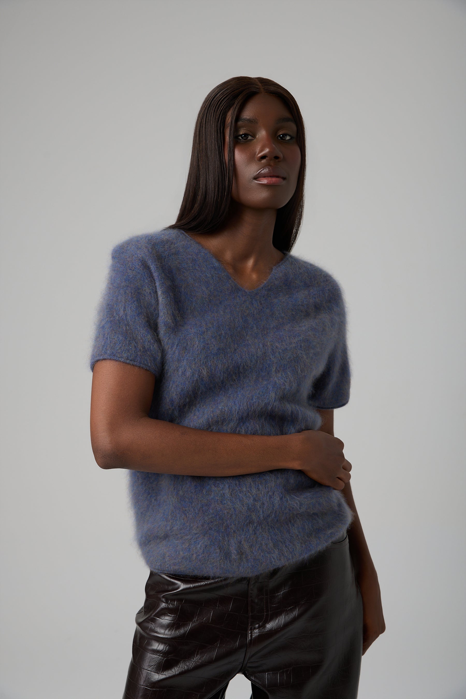 SWETER V-NECK CASHMERE BLEND