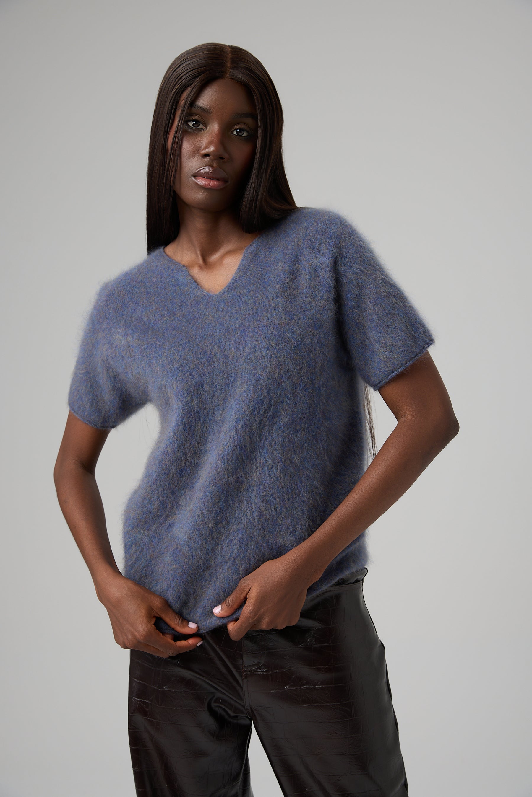 SWETER V-NECK CASHMERE BLEND