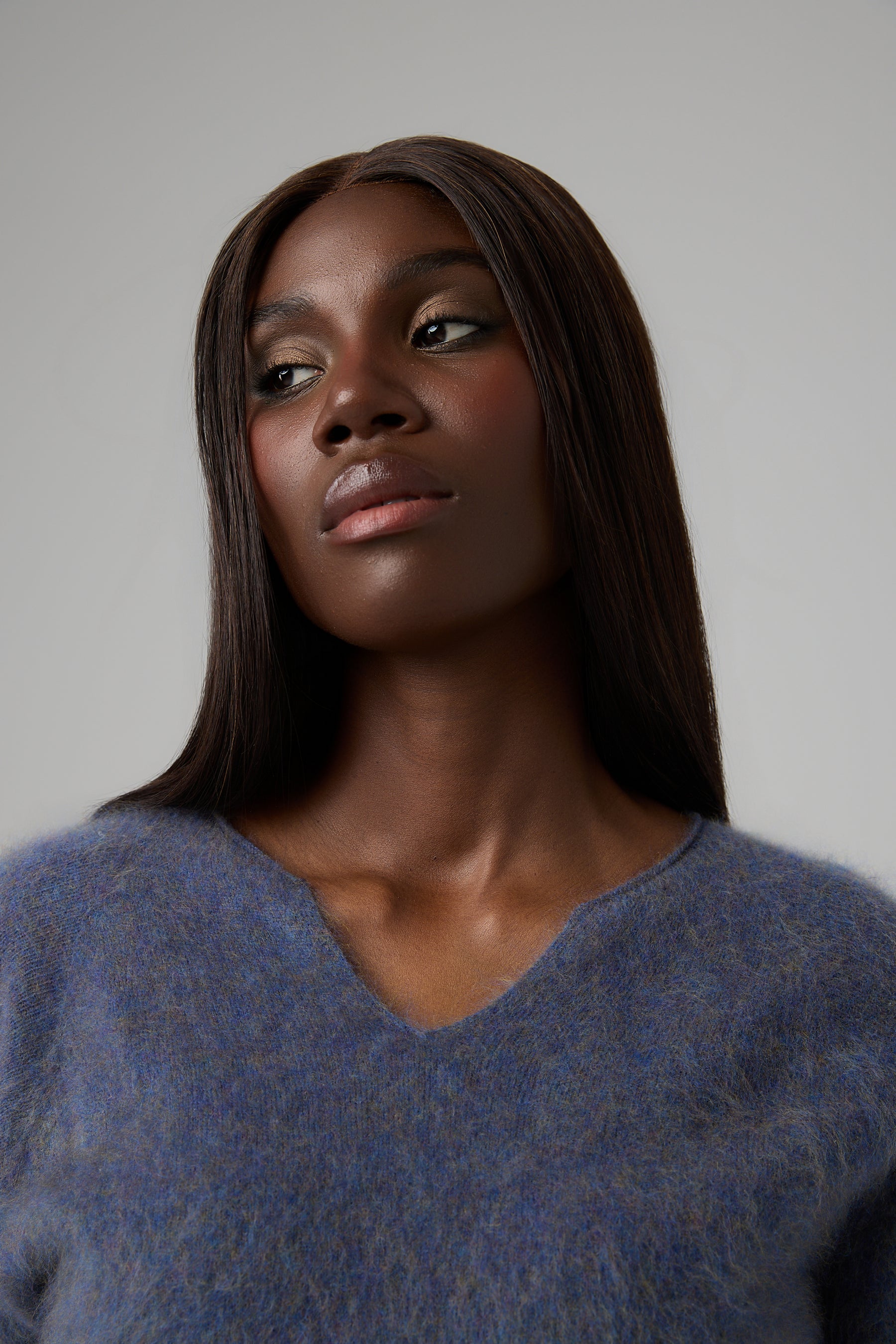 SWETER V-NECK CASHMERE BLEND