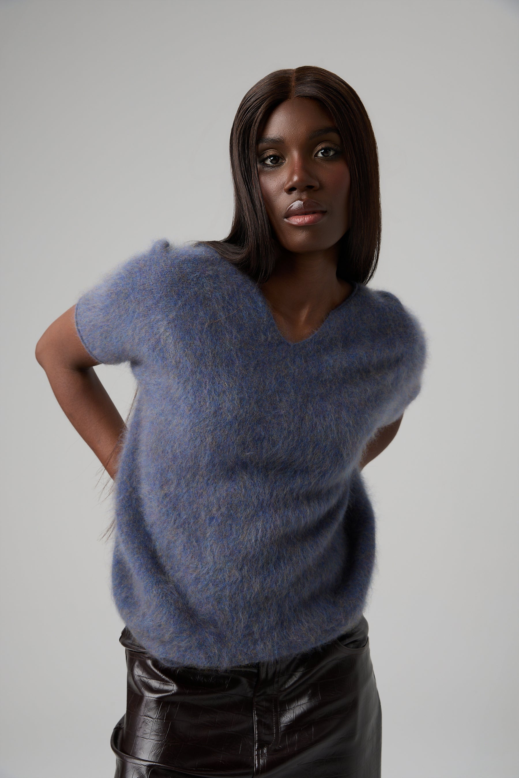 SWETER V-NECK CASHMERE BLEND