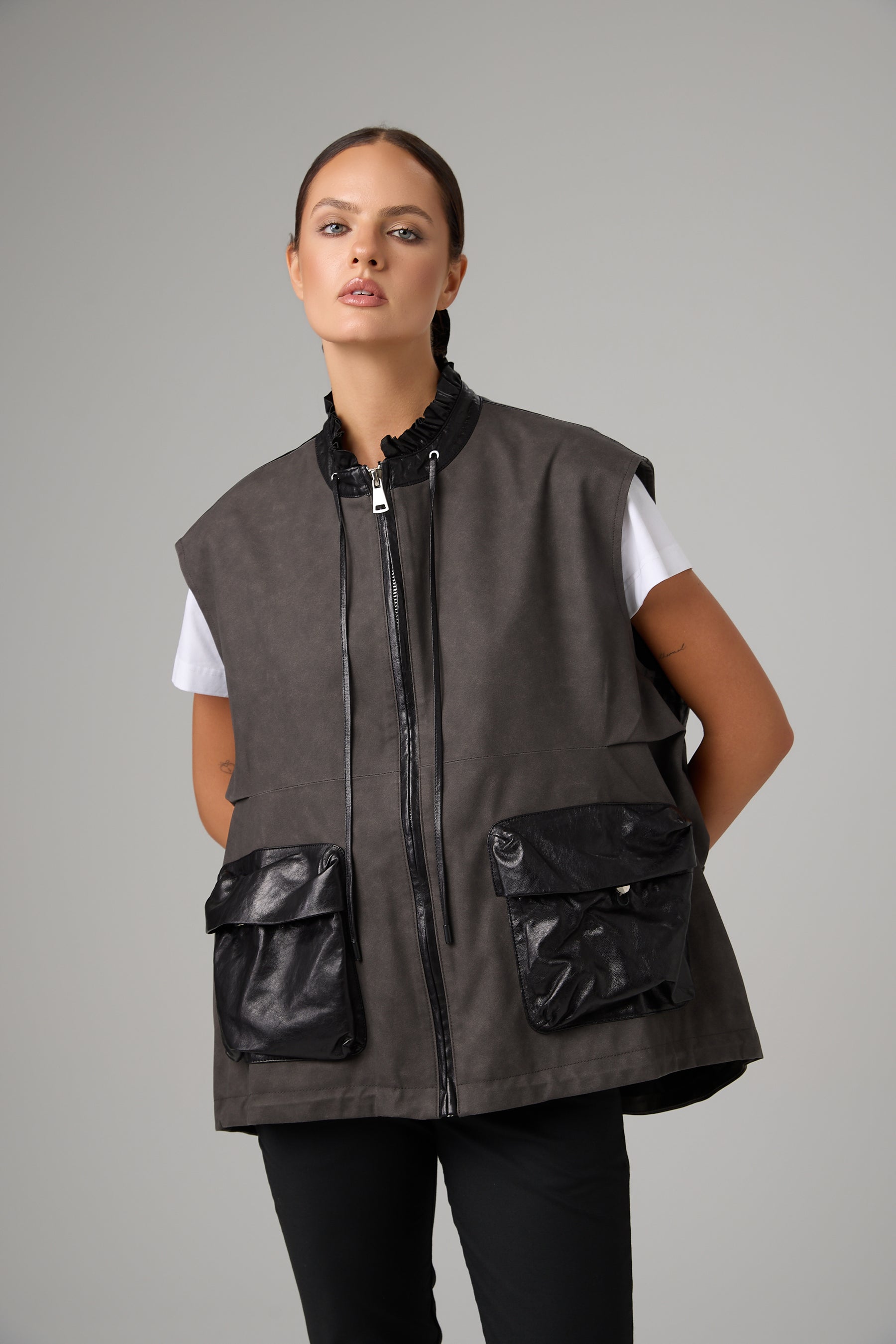 KAMIZELKA VITTORIA LEATHER