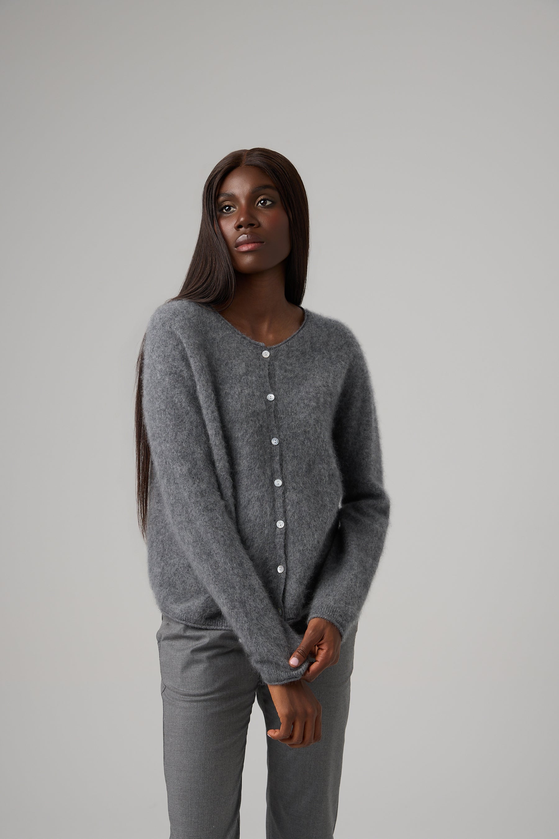 SWETER ESSENTIEL BUTTON