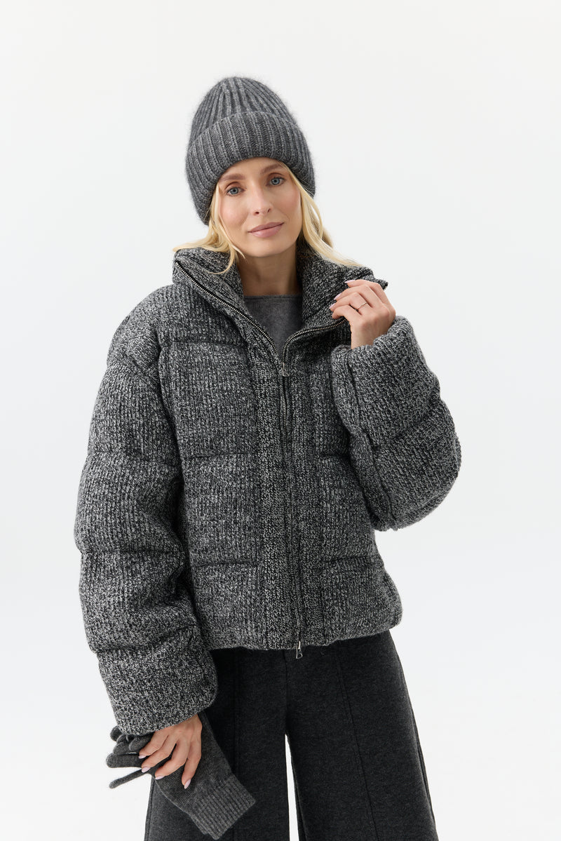 KURTKA MELANGE PUFFER