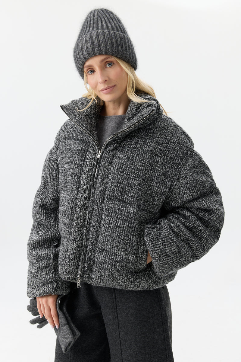 KURTKA MELANGE PUFFER