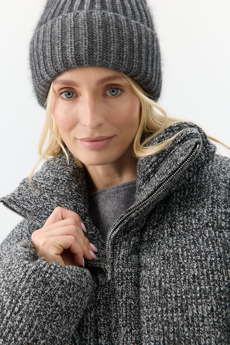KURTKA MELANGE PUFFER