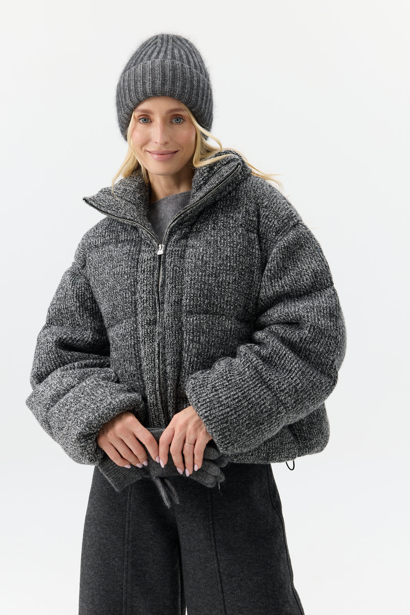 KURTKA MELANGE PUFFER