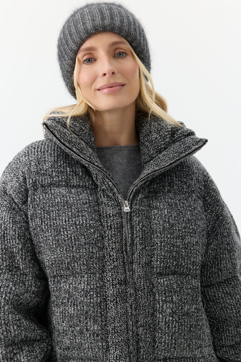 KURTKA MELANGE PUFFER