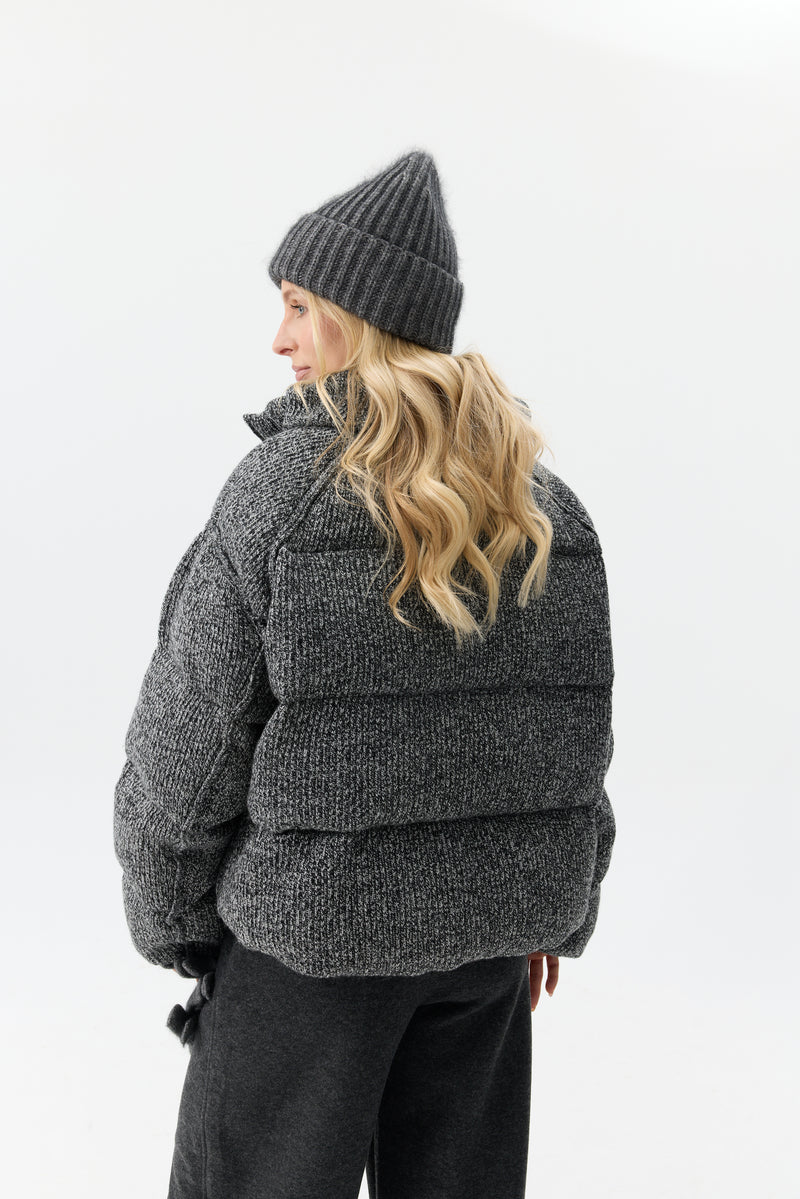 KURTKA MELANGE PUFFER
