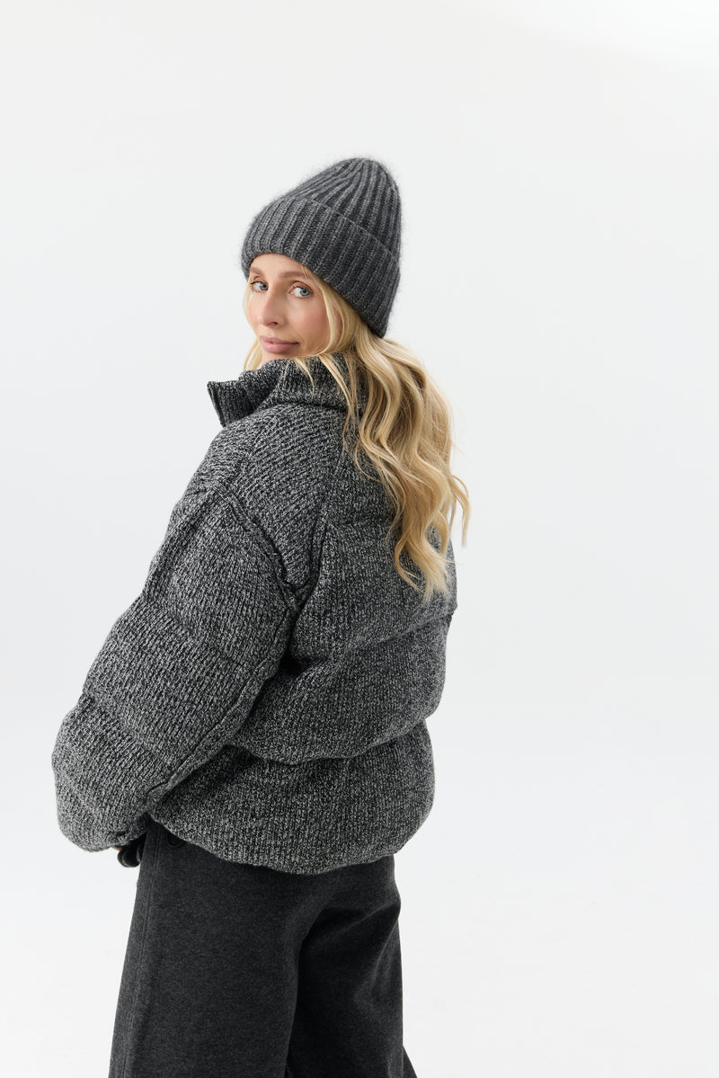 KURTKA MELANGE PUFFER