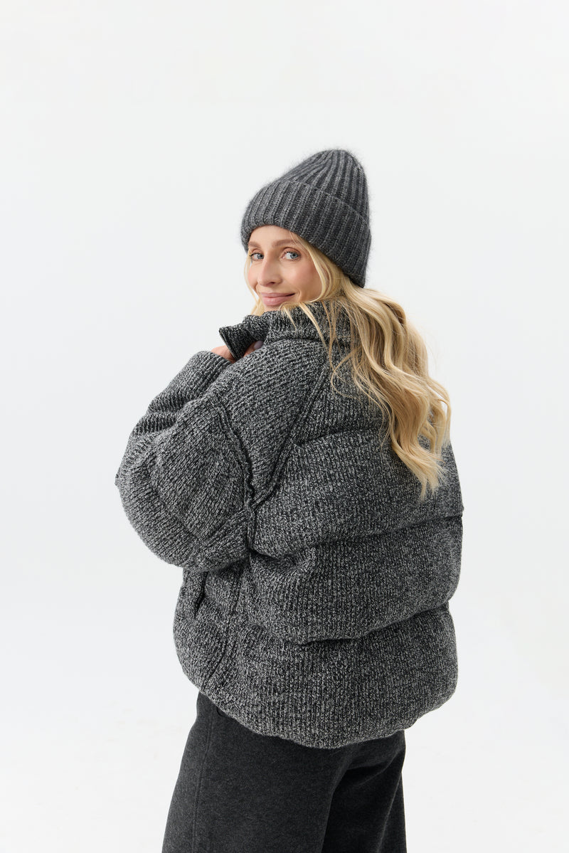 KURTKA MELANGE PUFFER