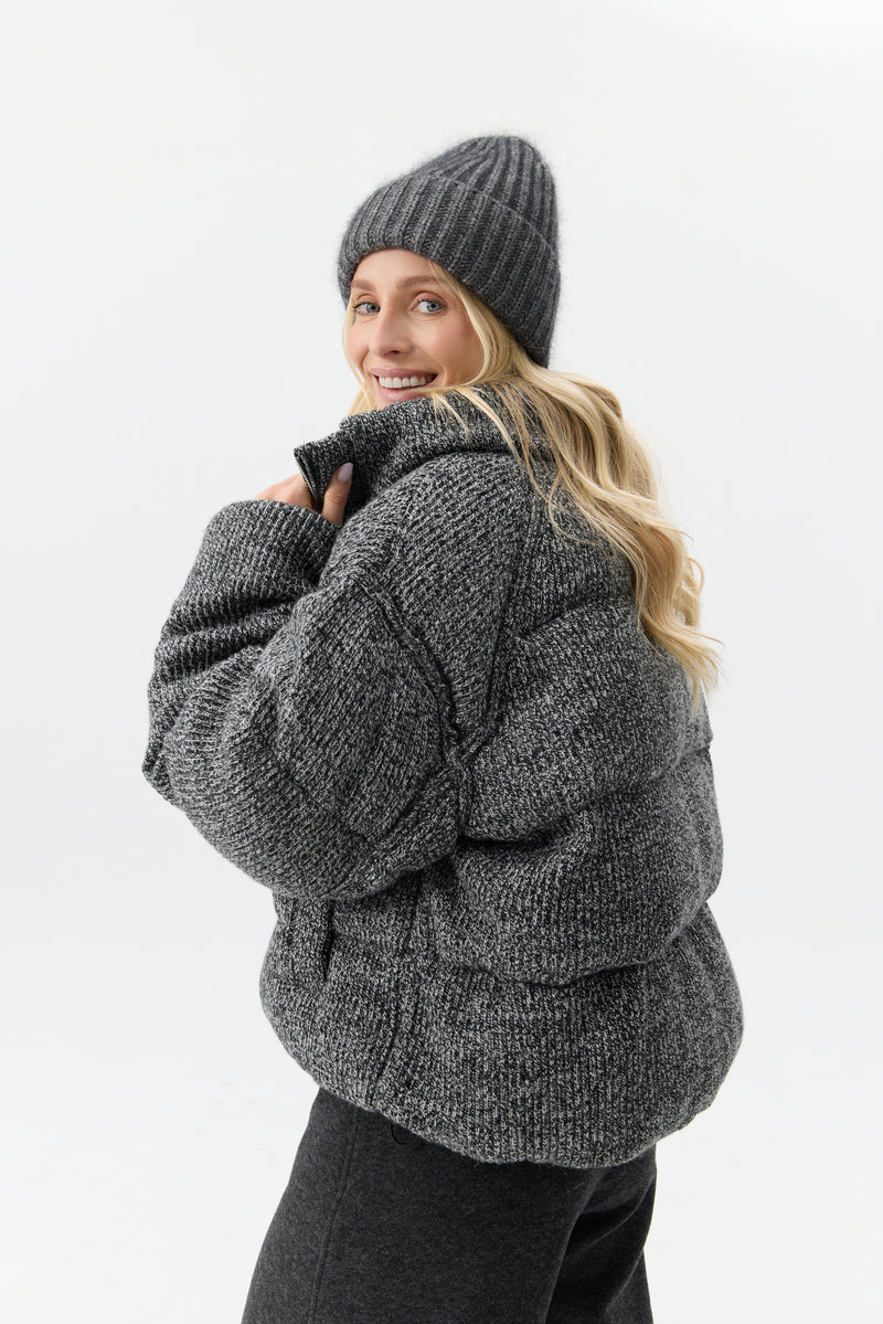 KURTKA MELANGE PUFFER