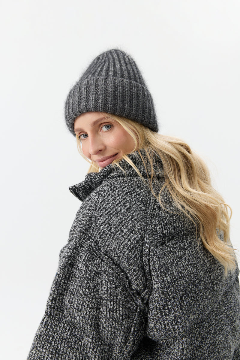 KURTKA MELANGE PUFFER
