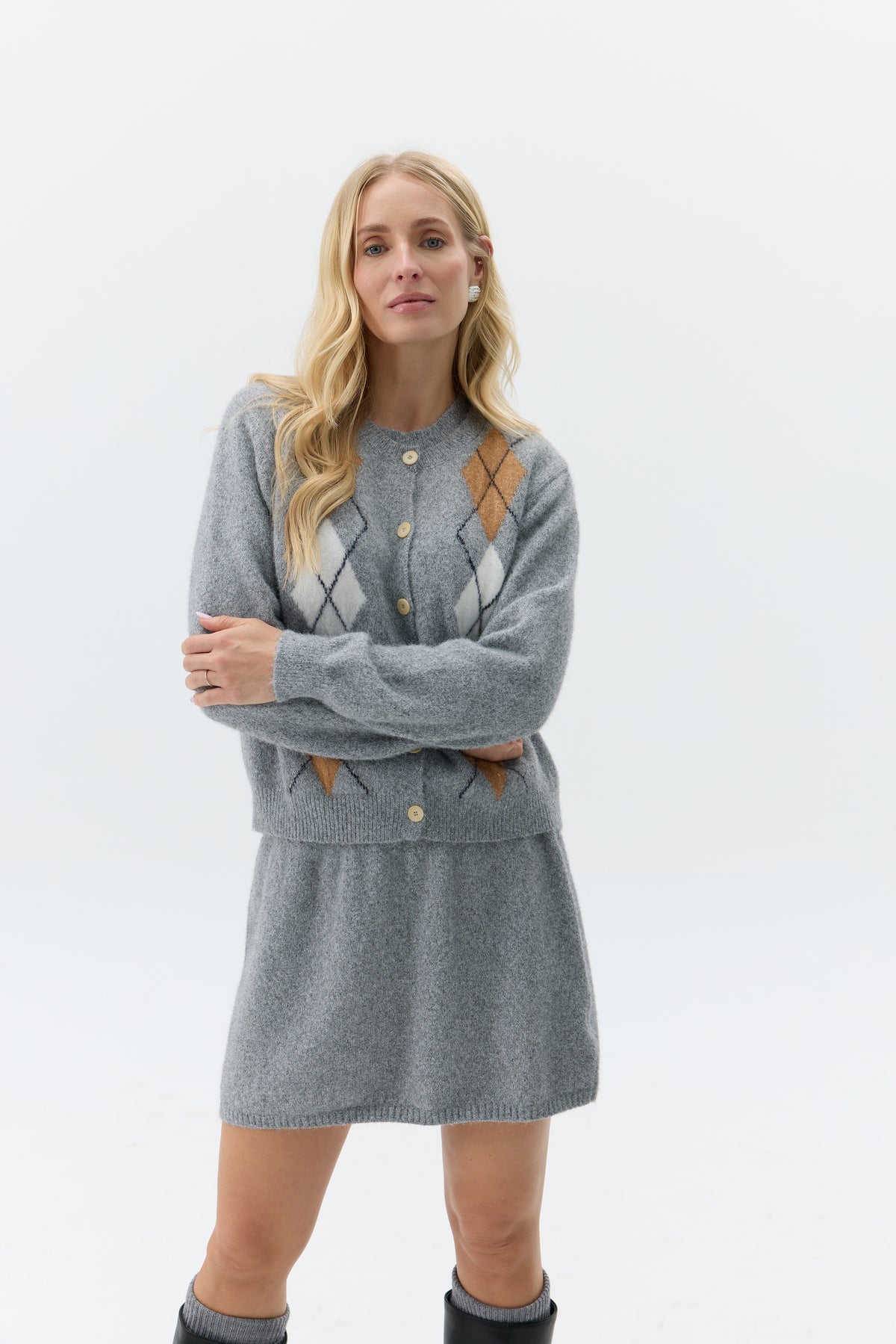 KOMPLET ARYGLE KNIT