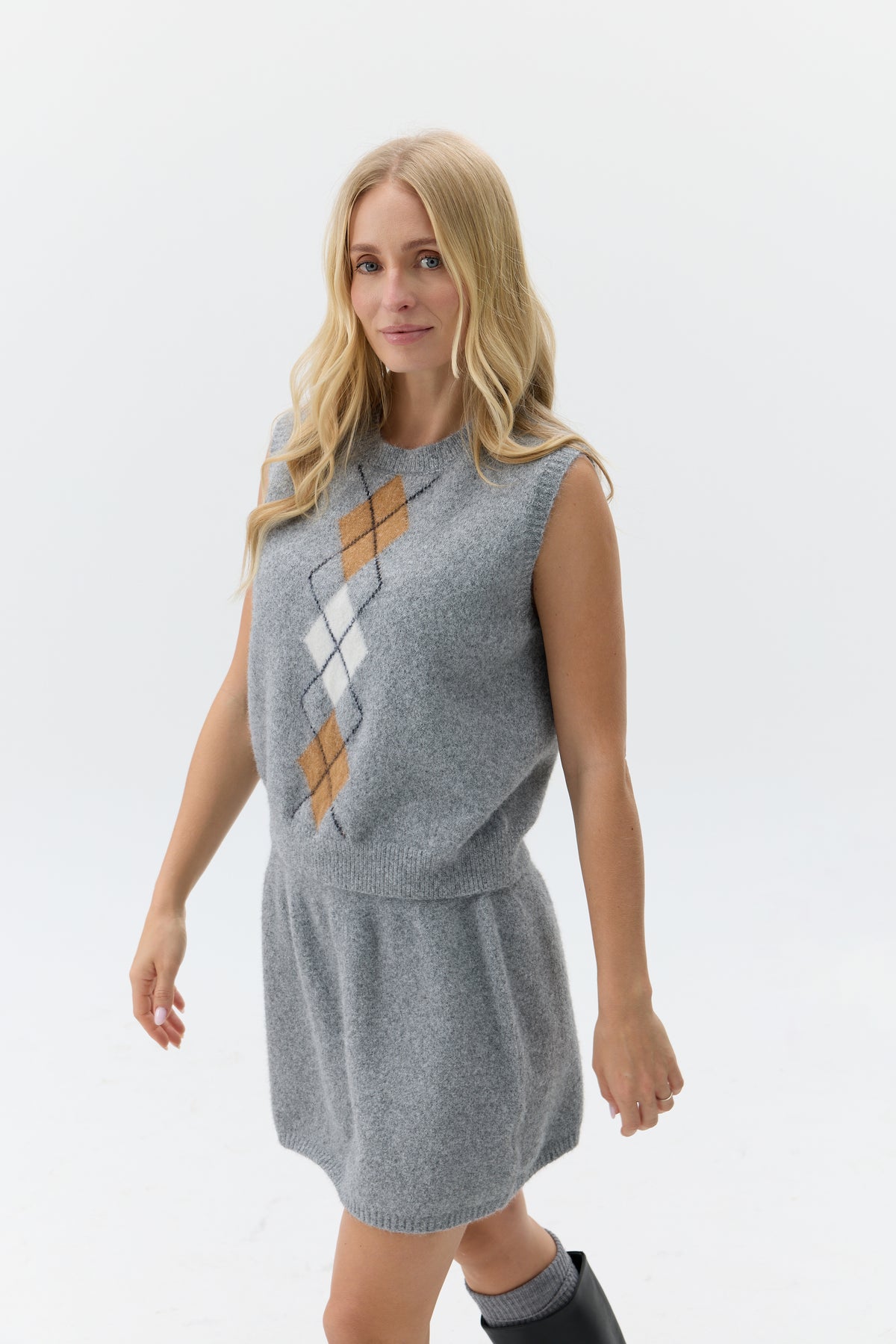 KOMPLET ARYGLE KNIT
