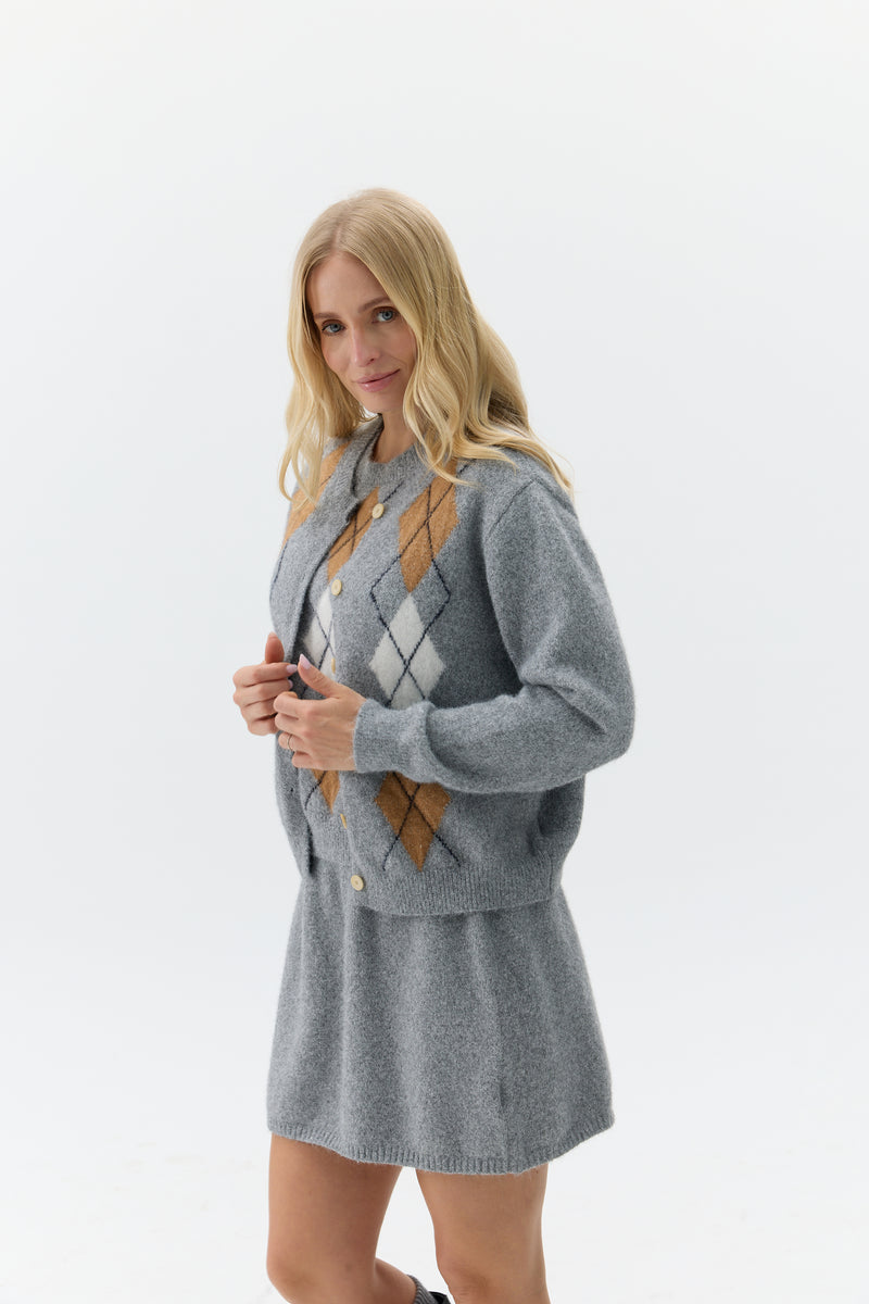 KOMPLET ARYGLE KNIT