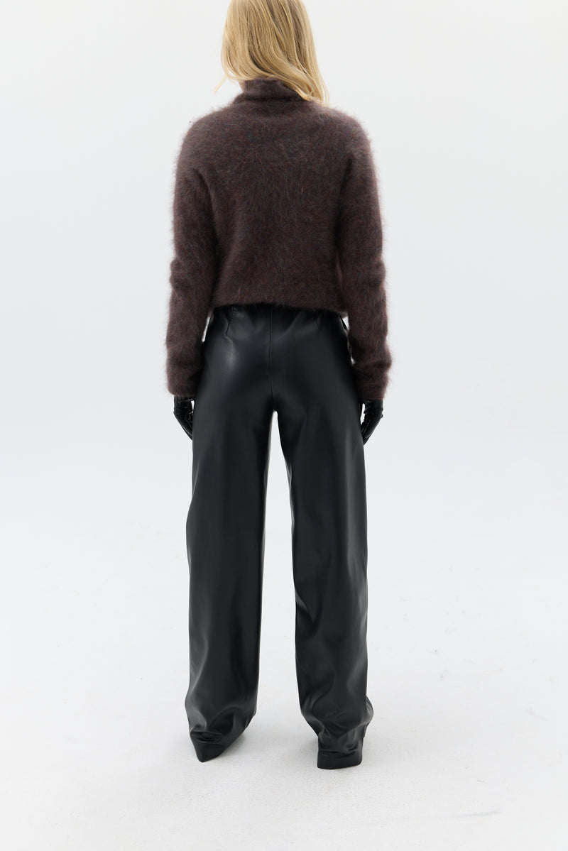 SPODNIE LEATHER WIDE