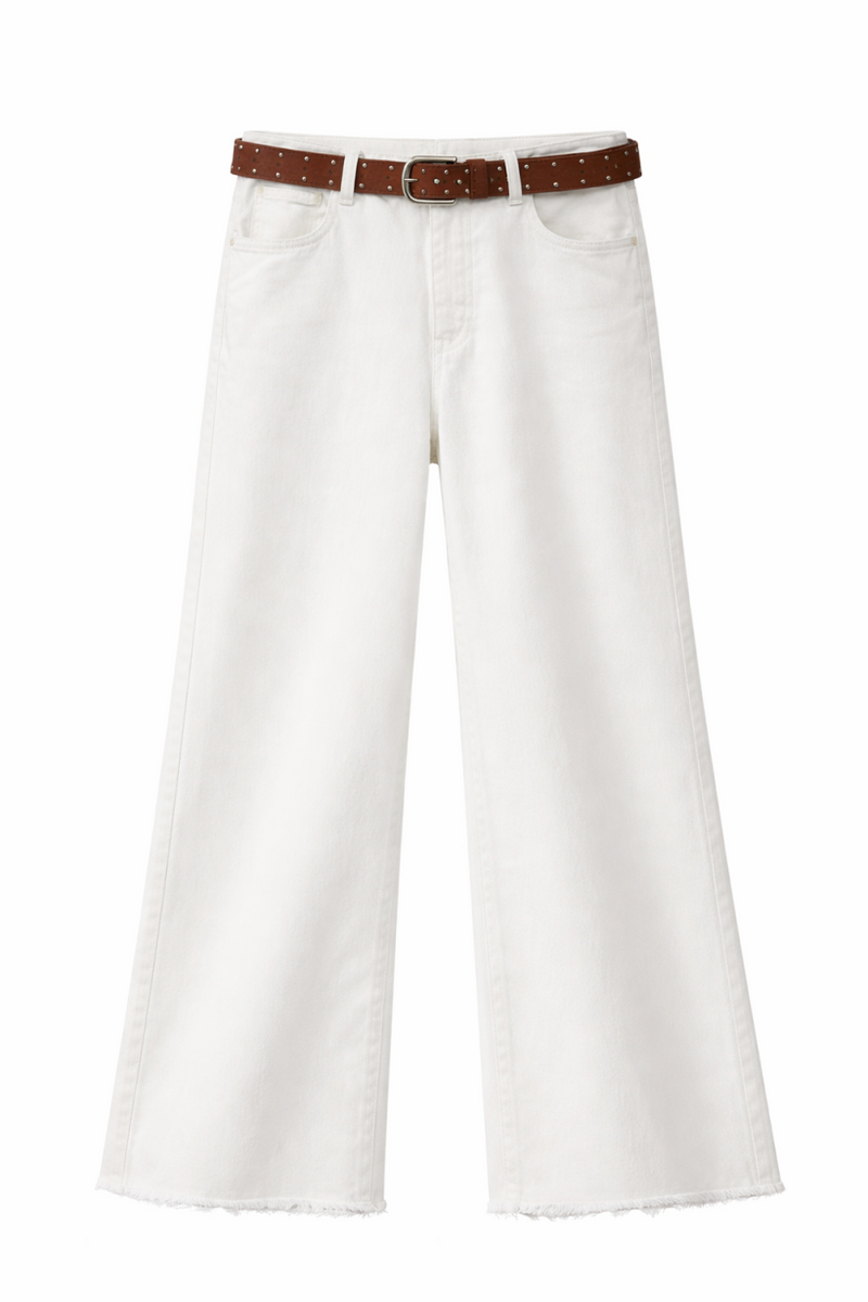 SPODNIE DENIM STRZĘPIONY DÓŁ