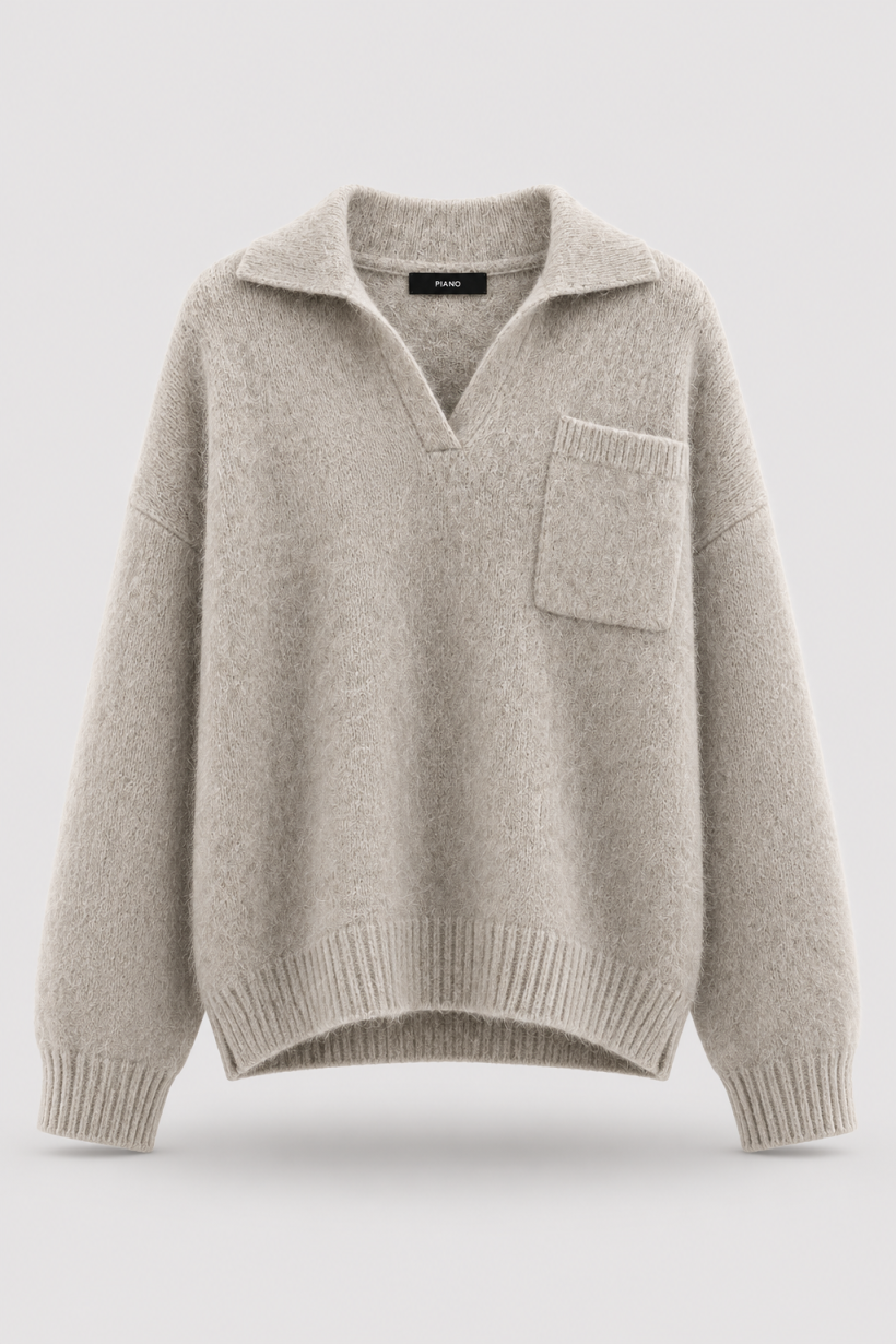 SWETER POLO POCKET