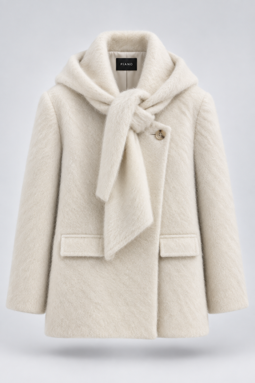 PŁASZCZ WOOL SCARF LUXE